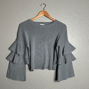 Altar'd State Ruffle Sleeve Sweater Size Small